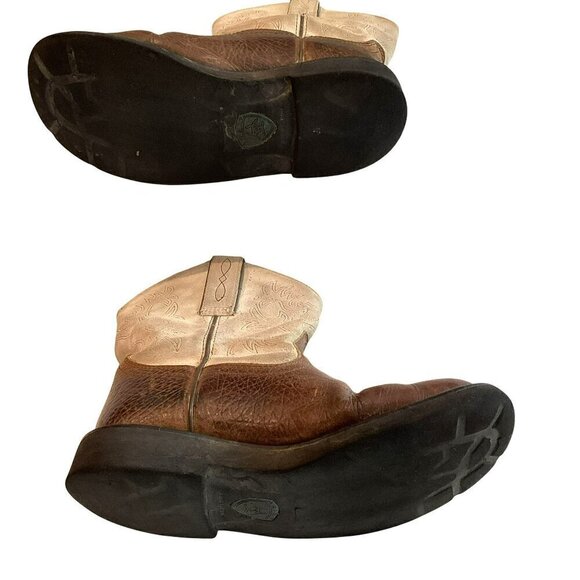 Ariat Fatbaby Western Boots Women's Sz 6B Leather Two-Tone Brown Rodeo Cowgirl - Picture 6 of 11